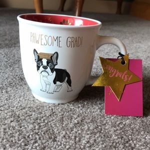 Brand New Boston Terrier ceramic graduation mug